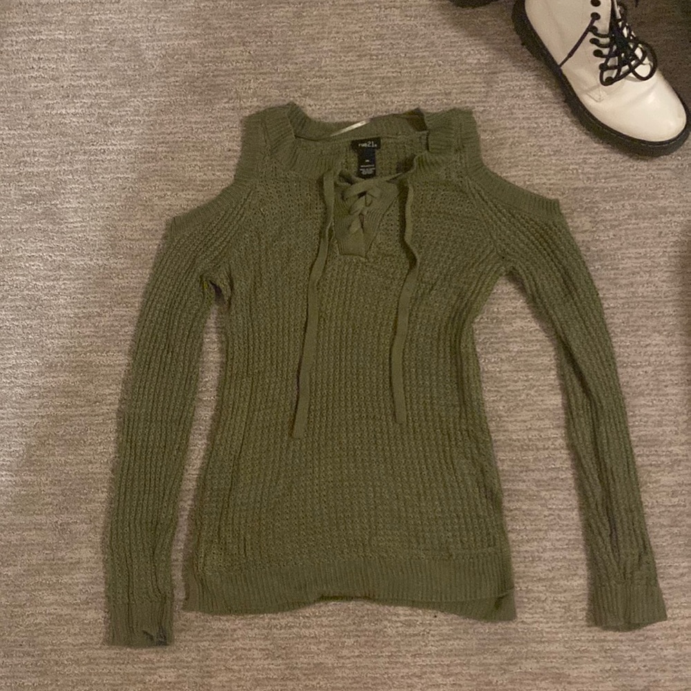 Rue 21, knit, off the shoulder sweater